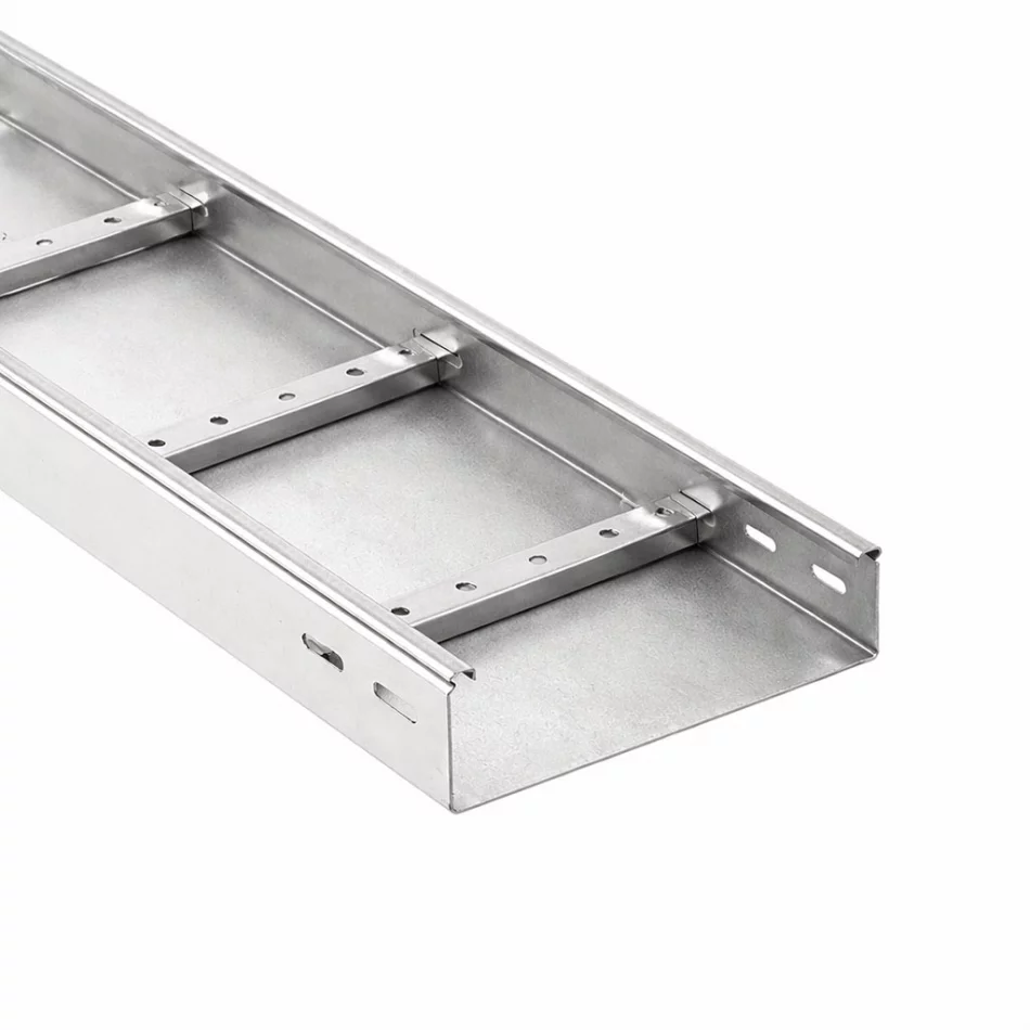 Лоток неперфорированный 200x150x3000 лонжерон 2.0 мм цинк-ламель фото